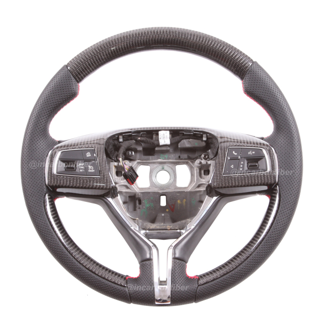 Carbon Fiber Steering Wheel for Maserati Granturismo, Ghibli, Levante, Turismo, Quattroporte, GranCabrio