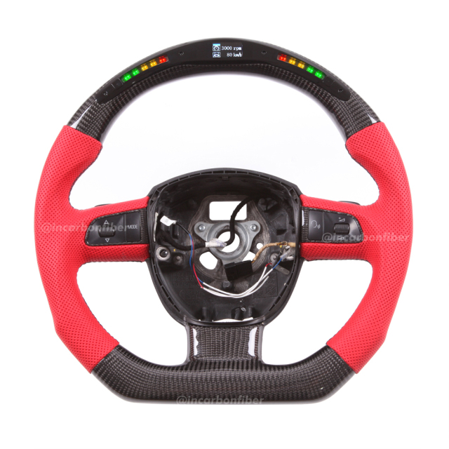 LED Steering Wheel for Audi A1, A2, A3, A4, A5, A6, A7, S3/RS3, S4/RS4, S5/RS5, S6/RS6, S7/RS7, R8, Q2, Q3, Q5, Q7, SQ5