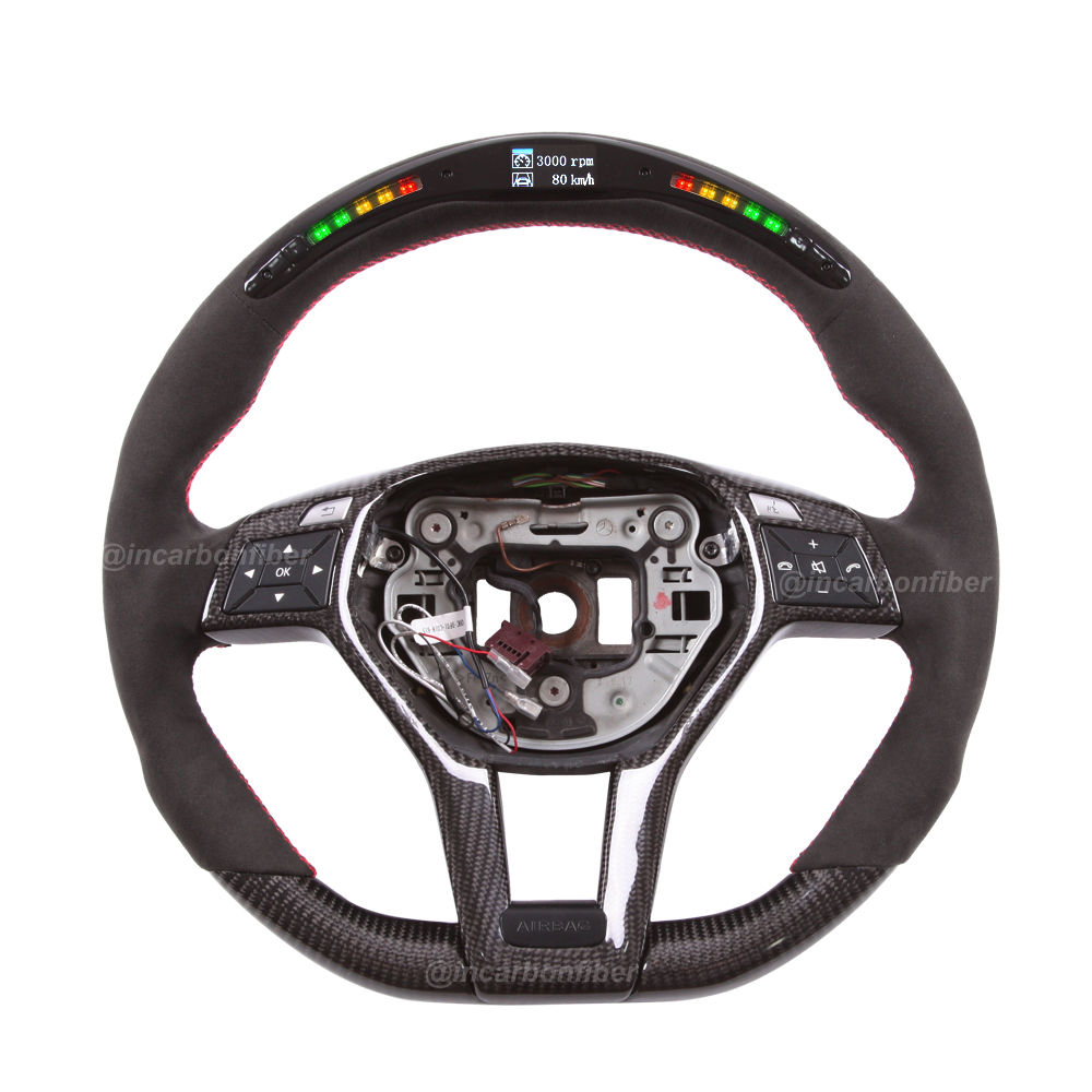 LED Steering Wheel for Mercedes Benz C-Class, E-Class, GLA, GLK, CLA, CLS, SL, AMG