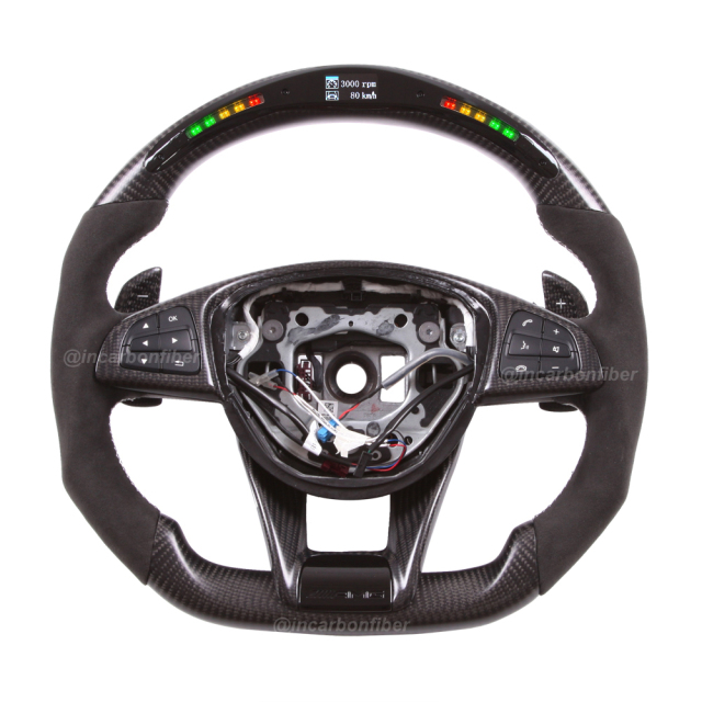 LED Steering Wheel for Mercedes Benz AMG, C-Class, E-Class, S-Class, GLA, GLE, CLA, CLS, SLC, SL
