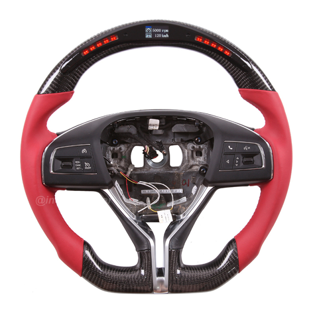LED Steering Wheel for Maserati Granturismo, Ghibli, Levante, Turismo, Quattroporte, GranCabrio
