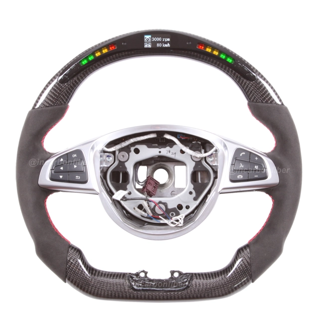 LED Steering Wheel for Mercedes Benz C-Class, E-Class, S-Class, GLA, GLE, CLA, CLS, SLC, SL, AMG