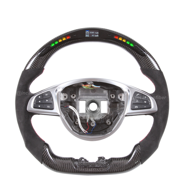 LED Steering Wheel for Mercedes Benz AMG, C-Class, E-Class, S-Class, GLA, GLE, CLA, CLS, SLC, SL