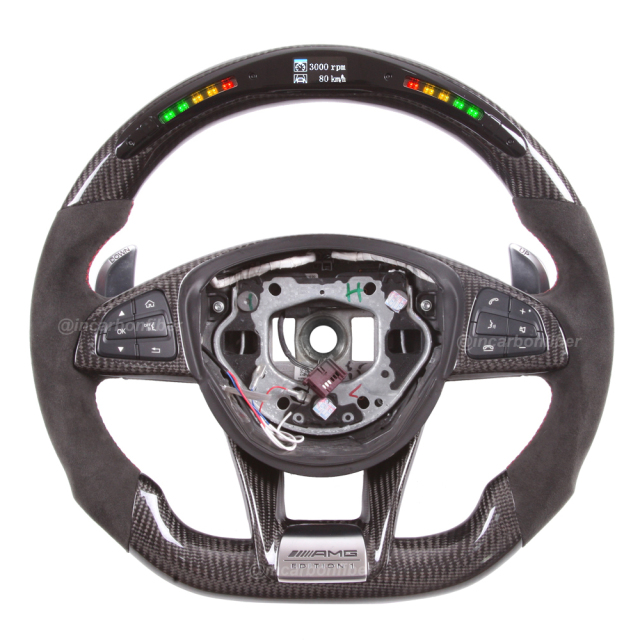 LED Steering Wheel for Mercedes Benz AMG, C-Class, E-Class, S-Class, GLA, GLE, CLA, CLS, SLC, SL