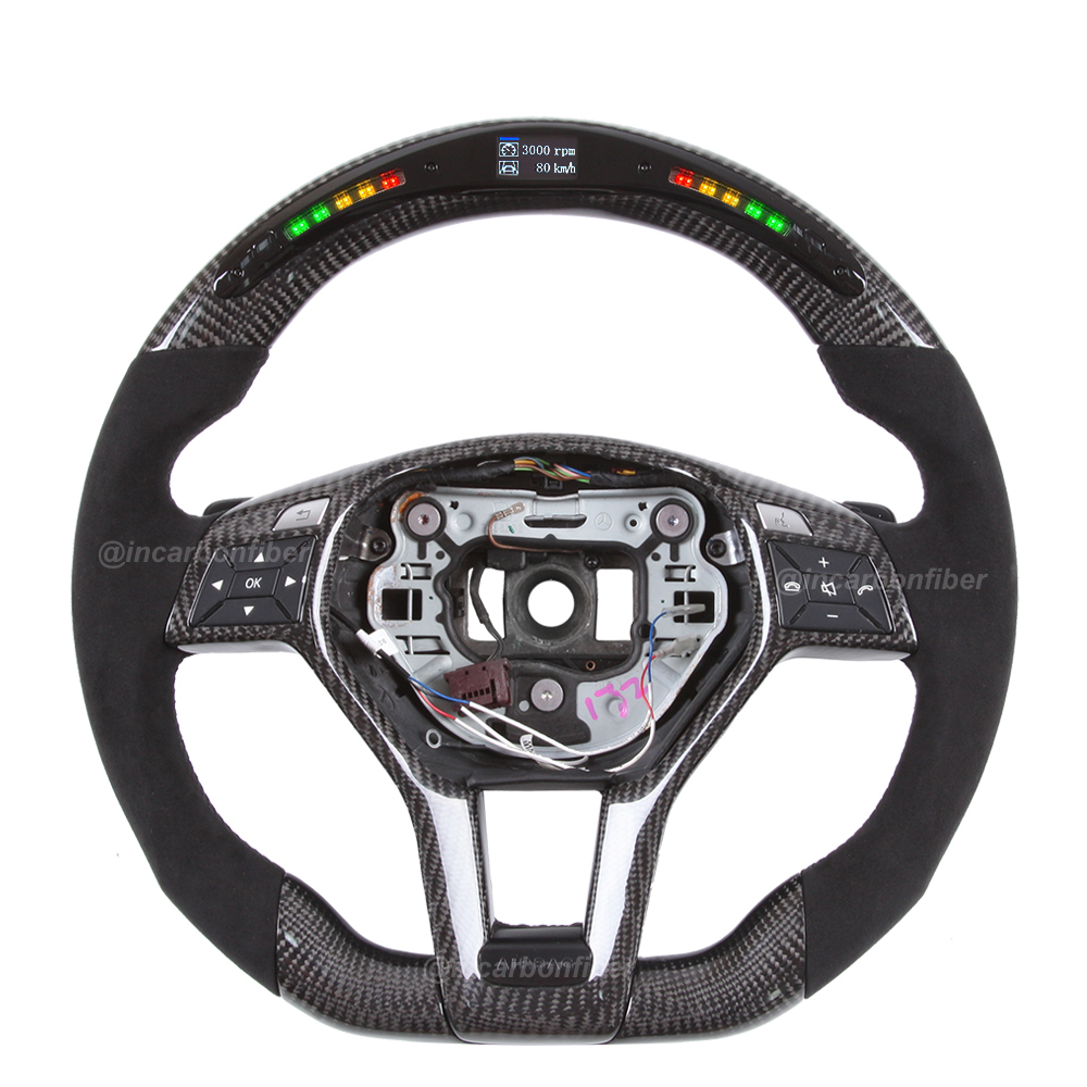 LED Steering Wheel for Mercedes Benz C-Class, E-Class, GLA, GLK, CLA, CLS, SL, AMG