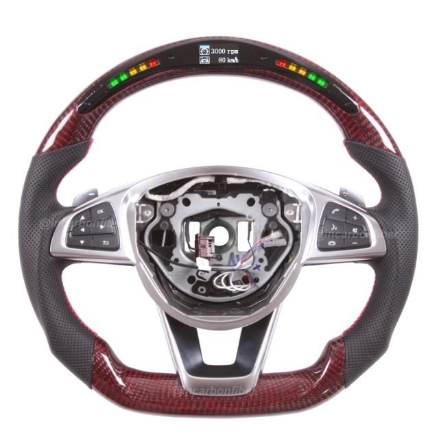 LED Steering Wheel for Mercedes Benz C-Class, E-Class, S-Class, GLA, GLE, CLA, CLS, SLC, SL, AMG