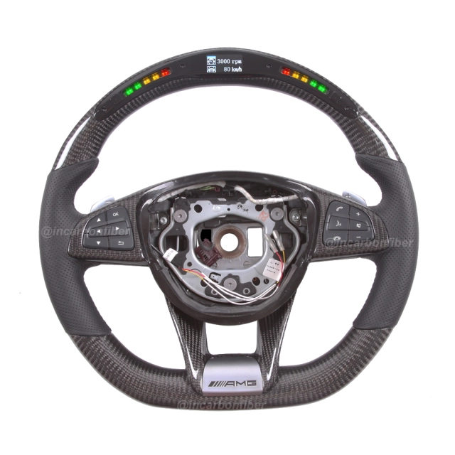 LED Steering Wheel for Mercedes Benz C-Class, E-Class, S-Class, GLA, GLE, CLA, CLS, SLC, SL, AMG