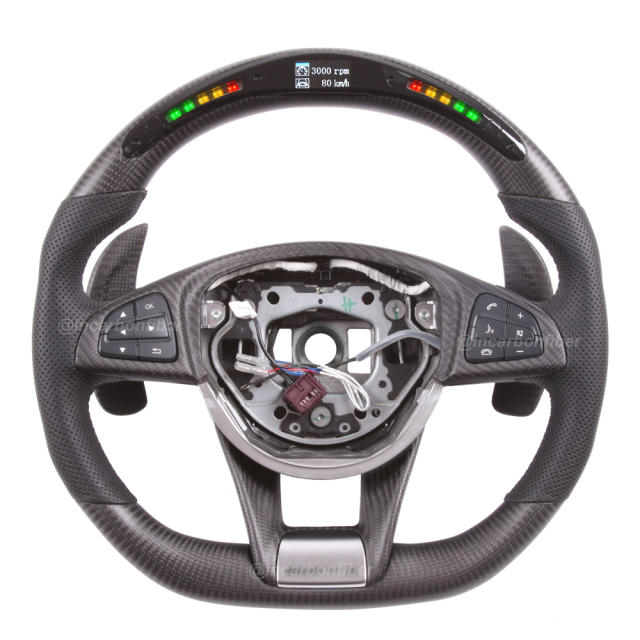 LED Steering Wheel for Mercedes Benz AMG, C-Class, E-Class, S-Class, GLA, GLE, CLA, CLS, SLC, SL