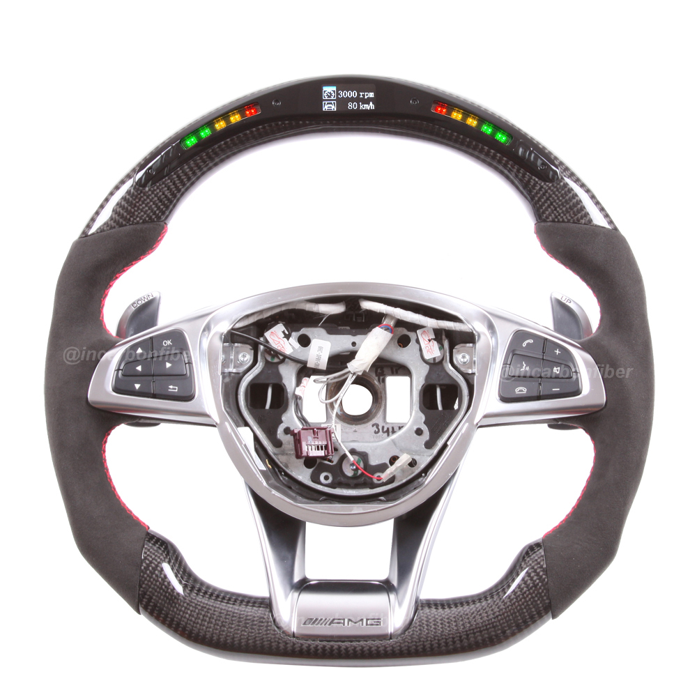 LED Steering Wheel for Mercedes Benz AMG, C-Class, E-Class, S-Class, GLA, GLE, CLA, CLS, SLC, SL