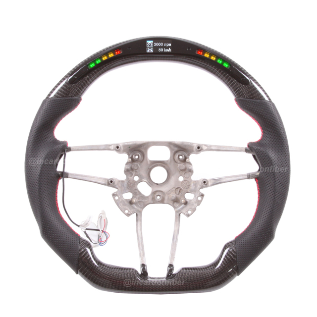 LED Steering Wheel for Porsche 911, Cayenne, Macan, Panamera, Taycan, Boxster, Cayman, Spyder, GTS