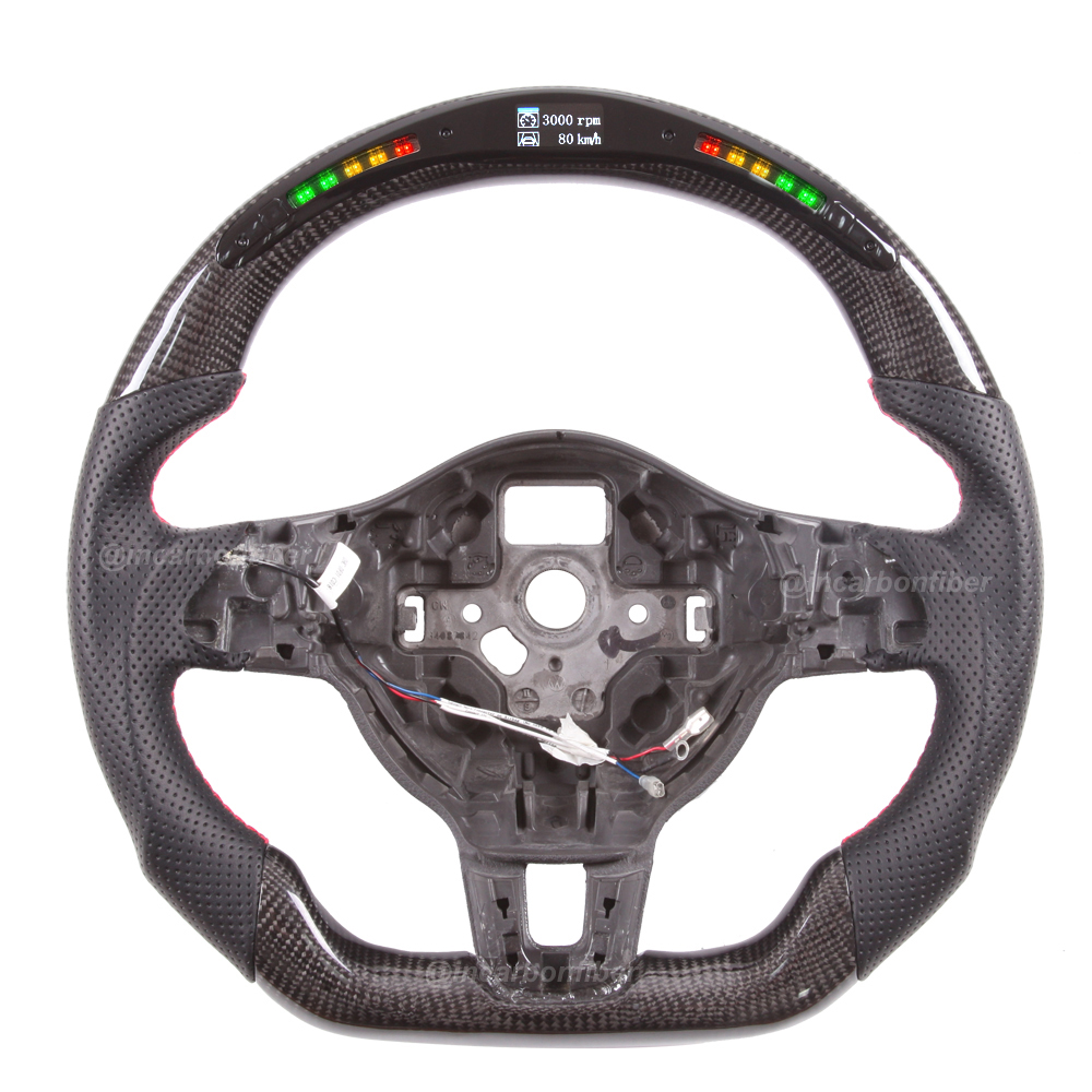 LED Steering Wheel for VW GTI, Golf, Scirocco, Polo, Jetta, Tiguan, Passat, Touran, Arteon