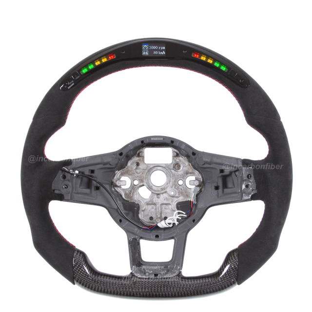 LED Steering Wheel for VW GTI, Golf, Scirocco, Polo, Jetta, Tiguan, Passat, Touran, Arteon