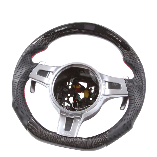 LED Steering Wheel for Porsche 911, Cayenne, Macan, Panamera, Taycan, Boxster, Cayman, Spyder, GTS