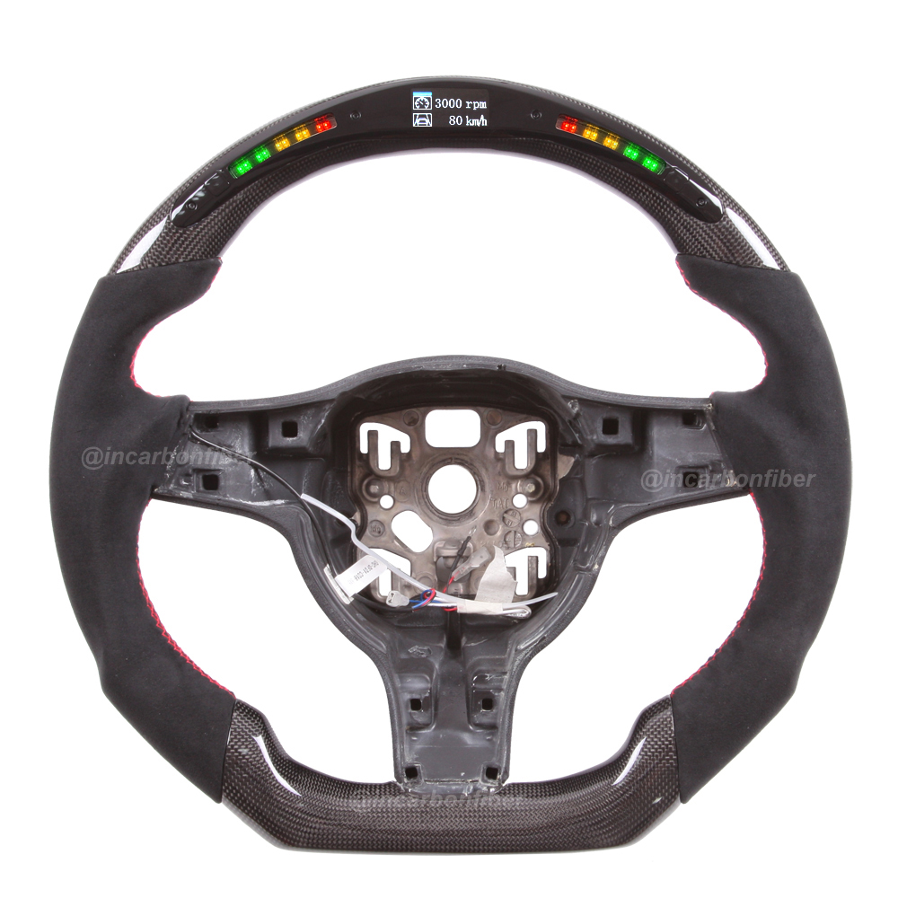 LED Steering Wheel for Porsche 911, Cayenne, Macan, Panamera, Taycan, Boxster, Cayman, Spyder, GTS