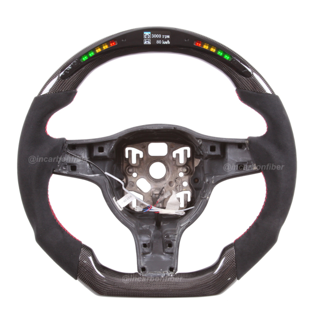 LED Steering Wheel for Porsche 911, Cayenne, Macan, Panamera, Taycan, Boxster, Cayman, Spyder, GTS