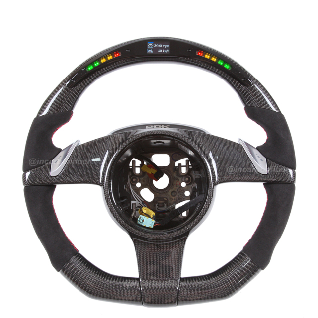 LED Steering Wheel for Porsche 911, Cayenne, Macan, Panamera, Taycan, Boxster, Cayman, Spyder, GTS