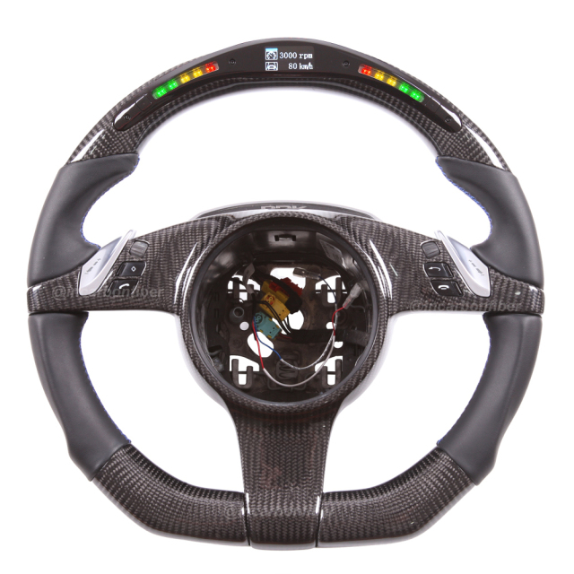LED Steering Wheel for Porsche 911, Cayenne, Macan, Panamera, Taycan, Boxster, Cayman, Spyder, GTS