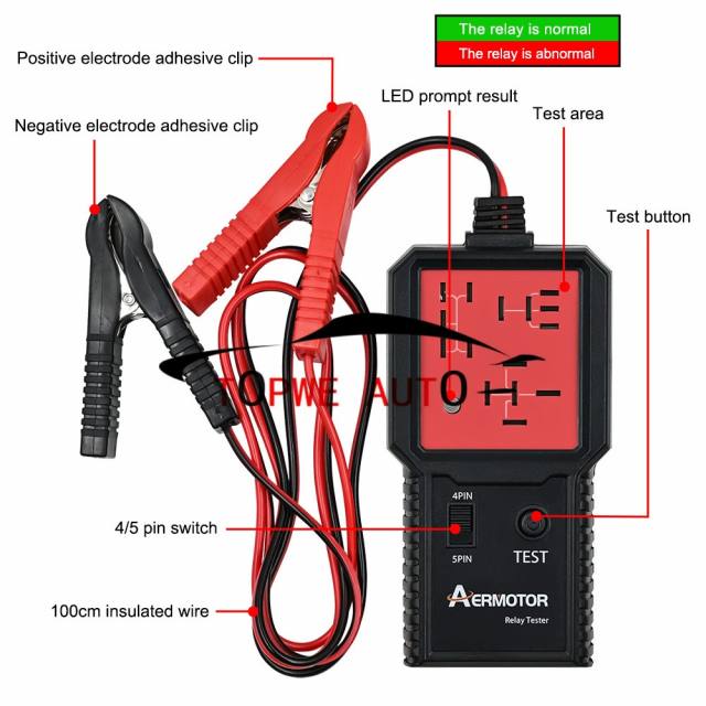 12V relay tester