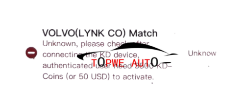 Keydiy Volvo Activation