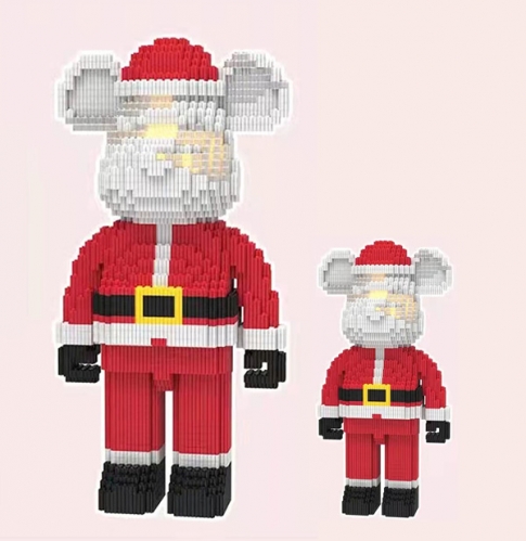Christmas Gifts Santa Claus Cute Bear Building kits Drawer Lights 68cm/35cm