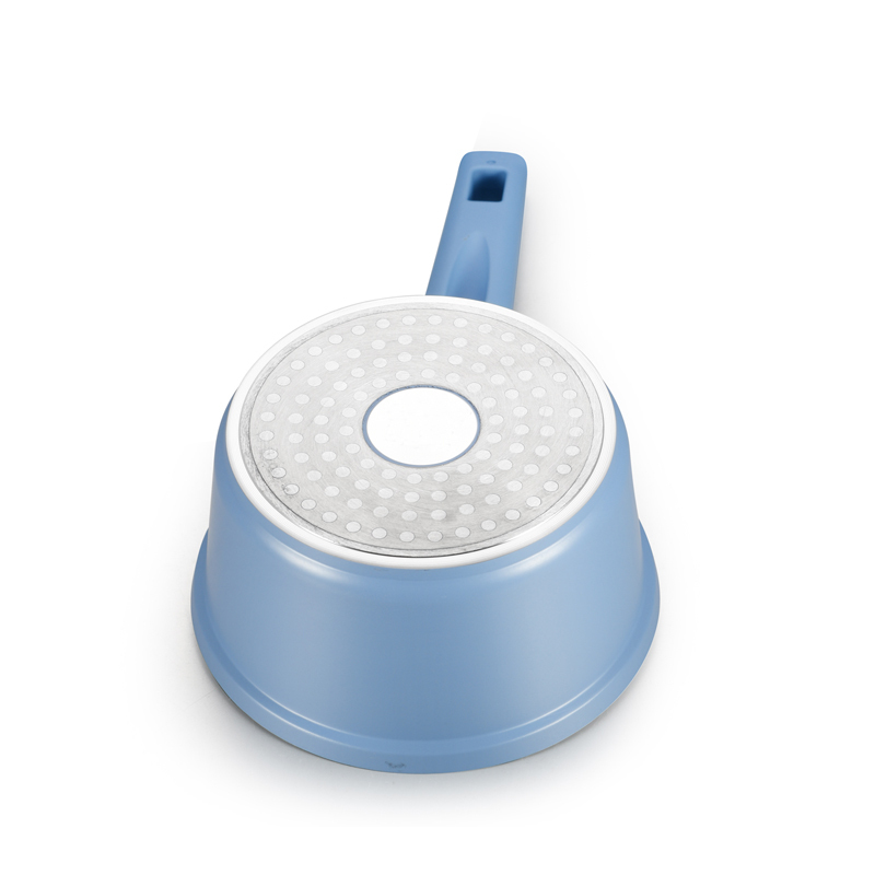 16cm Milk Pot Kitchen Die Cast Aluminum Sauce Pot Marble Coating Induction Bottom Sauce Pan