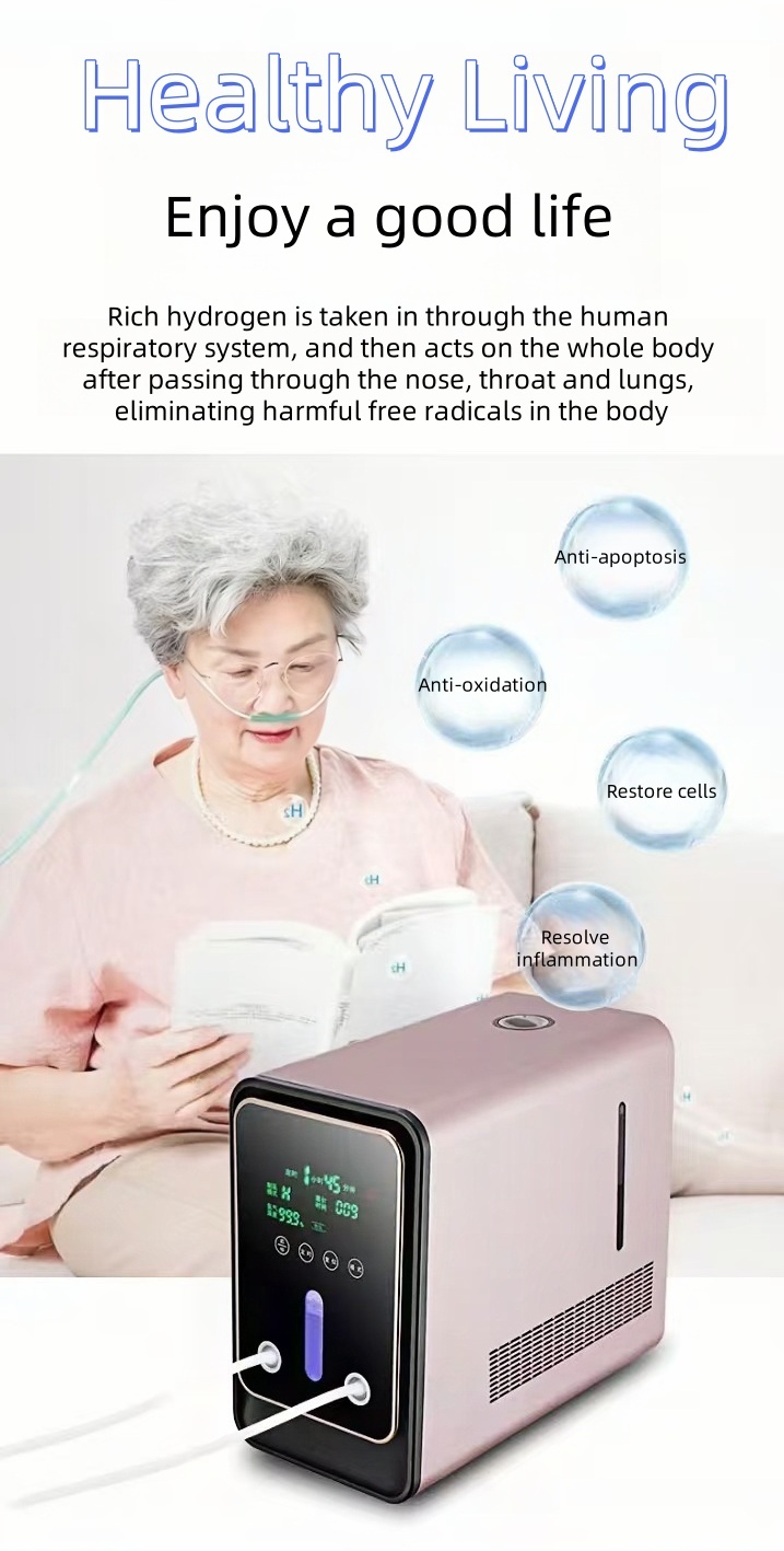 600ml H2 Water Generator with Dual-Port, PEM Water Electrolysis Ionizer Hydrogen Water Generator for Home, Travel