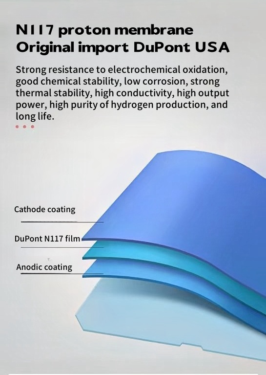 Hydrogen Inhaler 99.99% Purity Dual Outlet H2 Generator PEM Water Electrolysis Ionizer  300ml Hydrogen + 150ml Oxygen