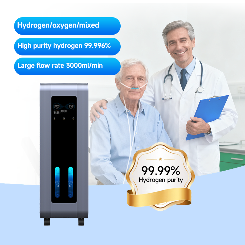 Vertical Hydrogen Inhalation Machine for Uninterrupted Portable Hydrogen Inhaler 3000 ml/min