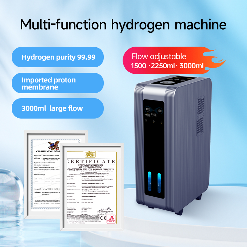 Vertical Hydrogen Inhalation Machine for Uninterrupted Portable Hydrogen Inhaler 3000 ml/min