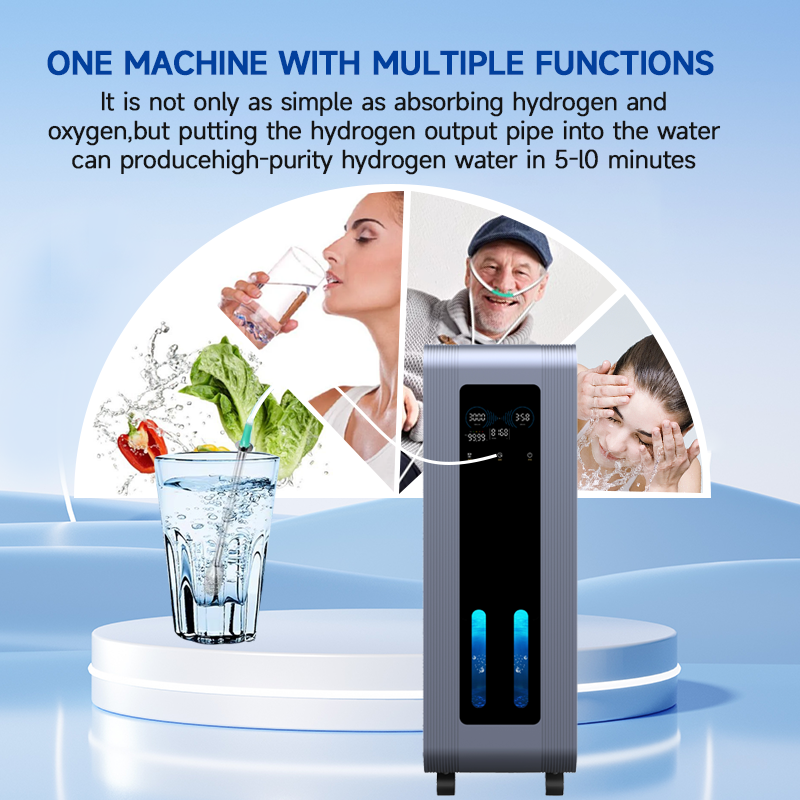 Vertical Hydrogen Inhalation Machine for Uninterrupted Portable Hydrogen Inhaler 3000 ml/min