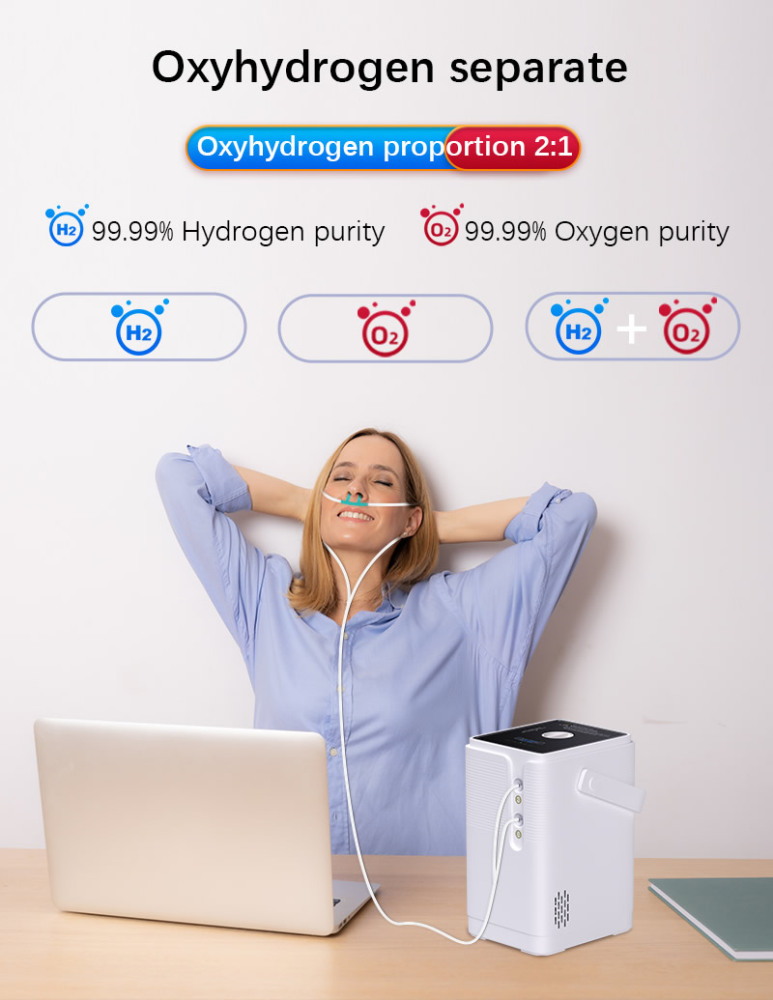 Hydrogen Water Generator 99.99% High Purity H2 Hydrogen Inhaler Hydrogen Machine 150ml/200ml/450ml