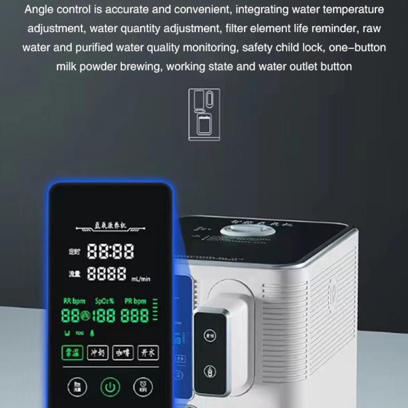 Hydrogen-rich Water Machine Hydrogenated Water Machine Alkaline Water Dispenser 4000-6000ppb Water Ionizer Machine 900ml/Min