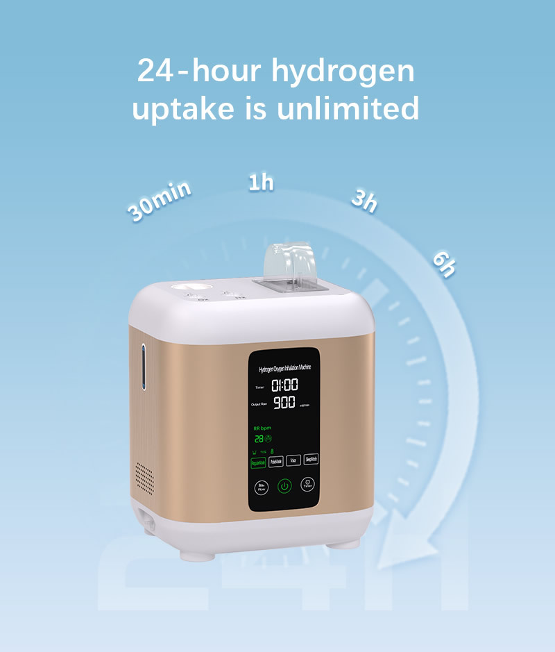 Hydrogen Inhalation Machine 99.99% portable Purity Dual Outlet H2 Generator Hydrogen Production 200ml/min,400ml/min,600ml/min