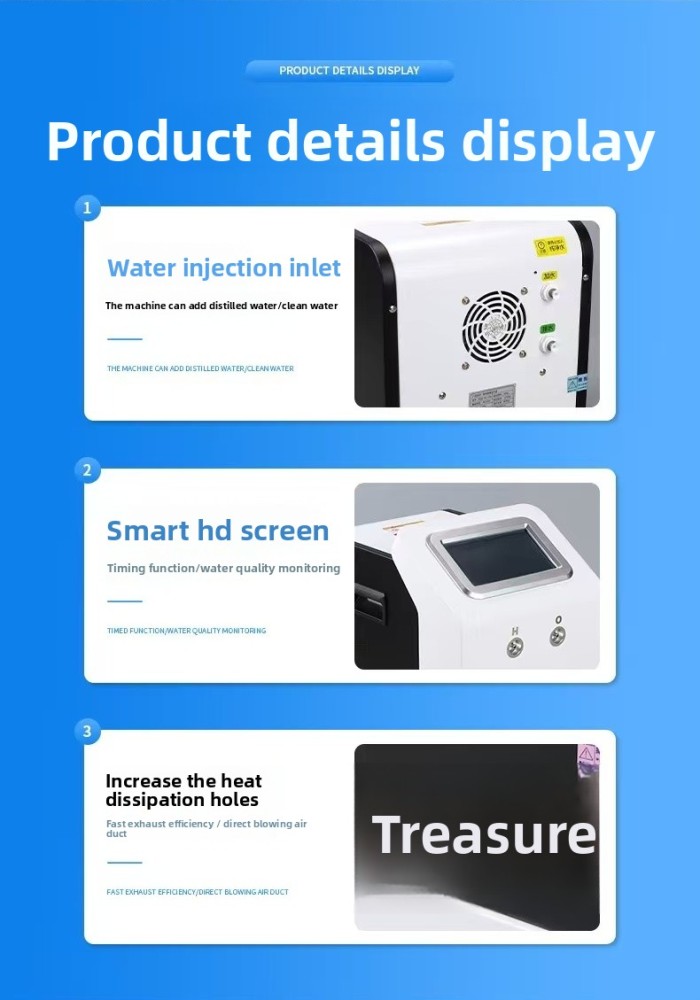 4500ml Hydrogen-Oxygen Generator 3000ML hydrogen+1500ML Oxygen