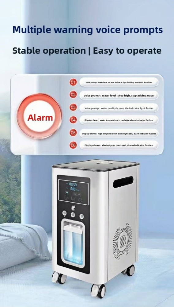 17 Fold Configuration Completely Upgraded Hydrogen Inhalation Machine, 99.99% High Purity H2 Water Generator  3000ml/min