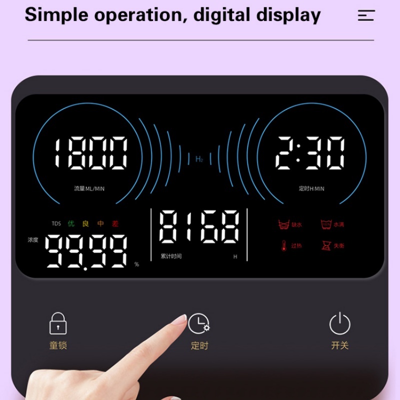 Hydrogen Inhalation Machine H2 Inhaler hydrogen SPE Water Ionizer Hydrogen Water Generator 220w