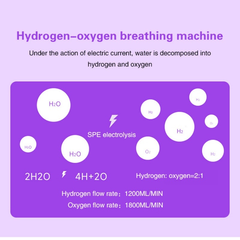 Hydrogen Inhalation Machine H2 Inhaler hydrogen SPE Water Ionizer Hydrogen Water Generator 220w