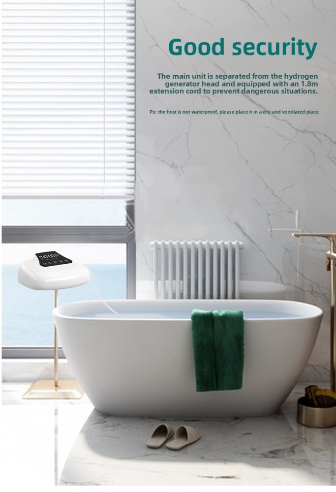 Hydrogen Generator PEM Pure Water Hydrogen Infuser Portable H2 Bath Machine