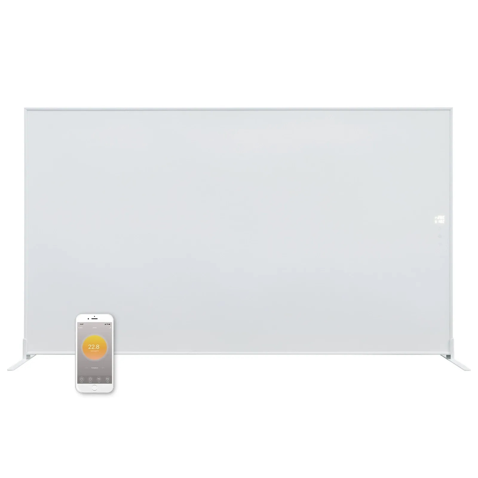 OEM UV Printable Carbon Crystal Infrared Panel Heater with WiFi Smart Control, IP54 Waterproof & Child Lock, Dual Voltage (110-240V) Ceiling/Freestanding Heater