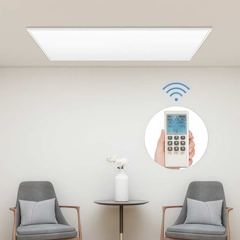 OEM UV Printable Carbon Crystal Infrared Panel Heater with WiFi Smart Control, IP54 Waterproof & Child Lock, Dual Voltage (110-240V) Ceiling/Freestanding Heater