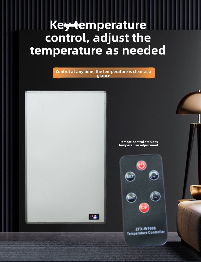 Infrared Panel Heater - Carbon Crystal Far Infrared Heating with WiFi Smart Control, IP54 Waterproof, Ceiling & Freestanding Heater for Home & Greenhouse