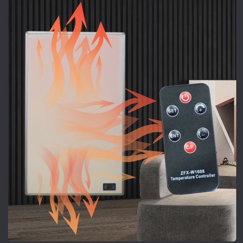 Infrared Panel Heater - Carbon Crystal Far Infrared Heating with WiFi Smart Control, IP54 Waterproof, Ceiling & Freestanding Heater for Home & Greenhouse