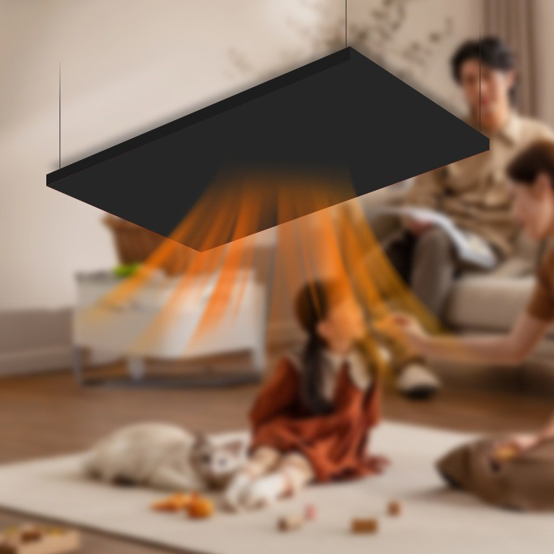 OEM Infrared Panel Heater Carbon Crystal WiFi Smart Control IP54 Waterproof UV Print Ceiling Freestanding Heater 110V-240V