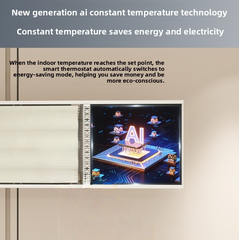 Graphene Wall Heater - Aluminum Frame Glass Panel Far Infrared Room Heater with WiFi Voice APP Control, 3s Quick Heat Silent No-Fan Space Heater 1800W-4000W