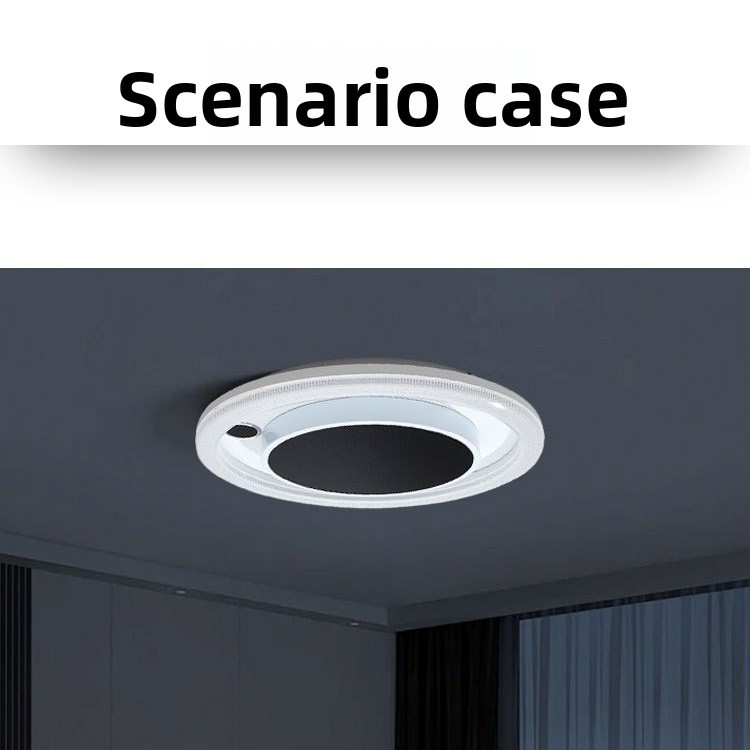 Far Infrared Ceiling Heater Lamp – 1500W Round Radiant Energy Light with WiFi Thermostat & Remote, Silent No-Glow Overhead Heater for Home TCM Room Office 220V