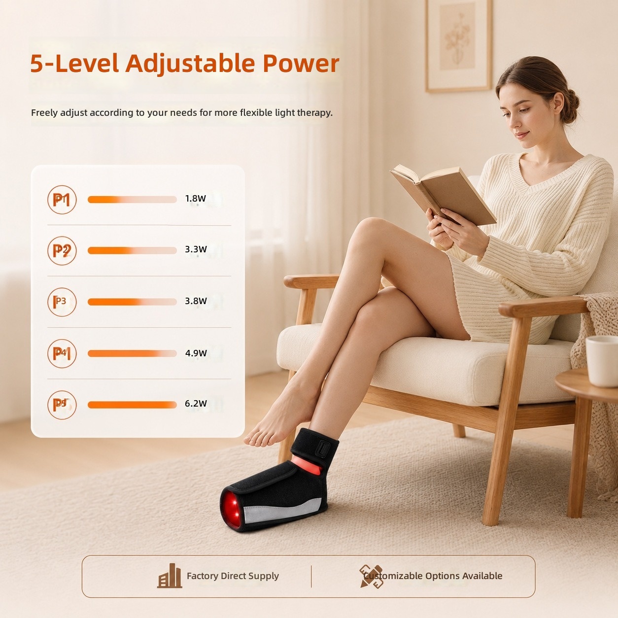 Custom Logo Neoprene Ankle Heat Sleeve Support Brace for Sports and Home Use