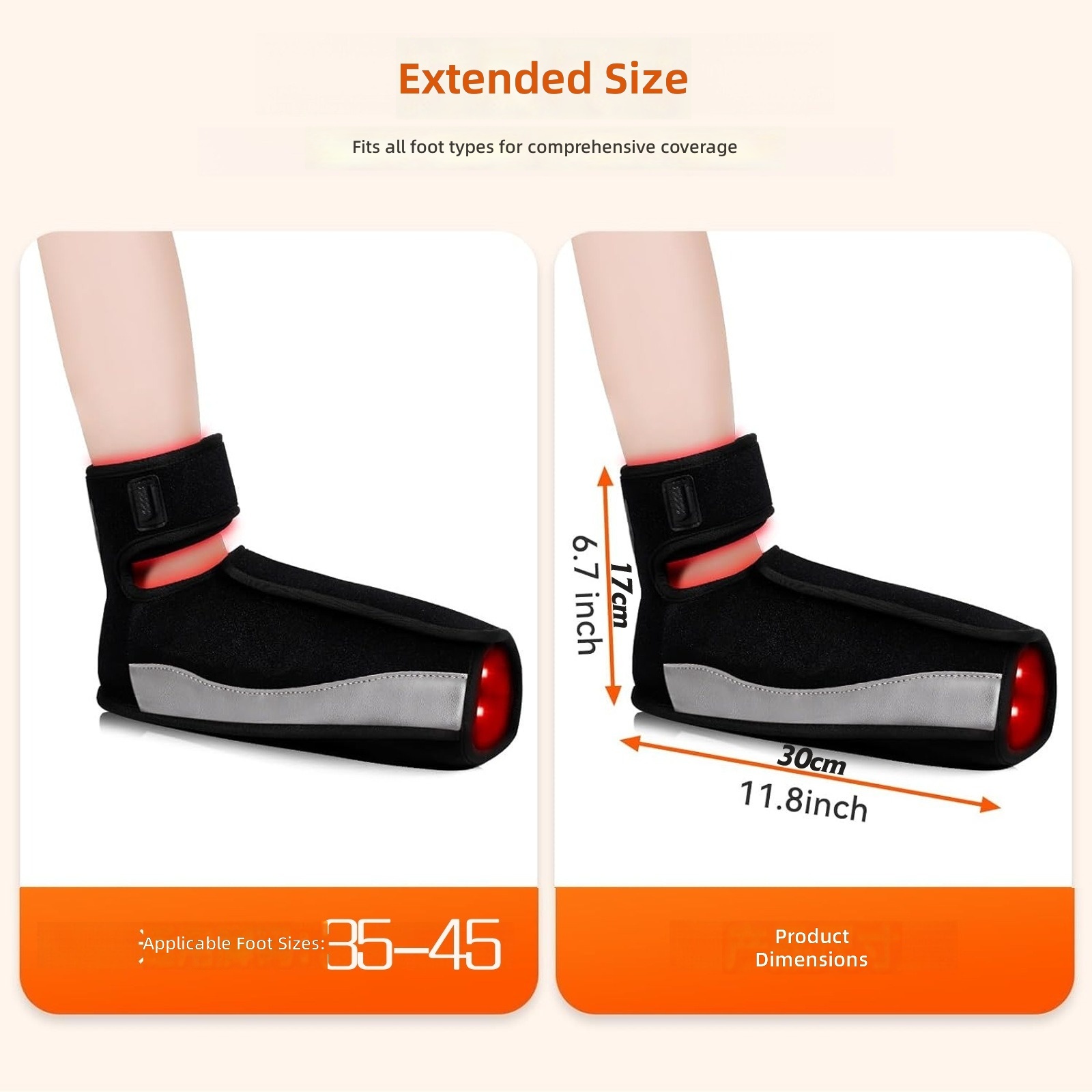 Custom Logo Neoprene Ankle Heat Sleeve Support Brace for Sports and Home Use
