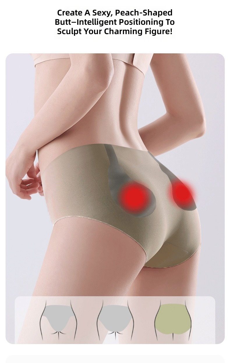 Smart EMS Microcurrent Hip Lifting Underwear USB Rechargeable Vibration Massage Shaping Panties for Women