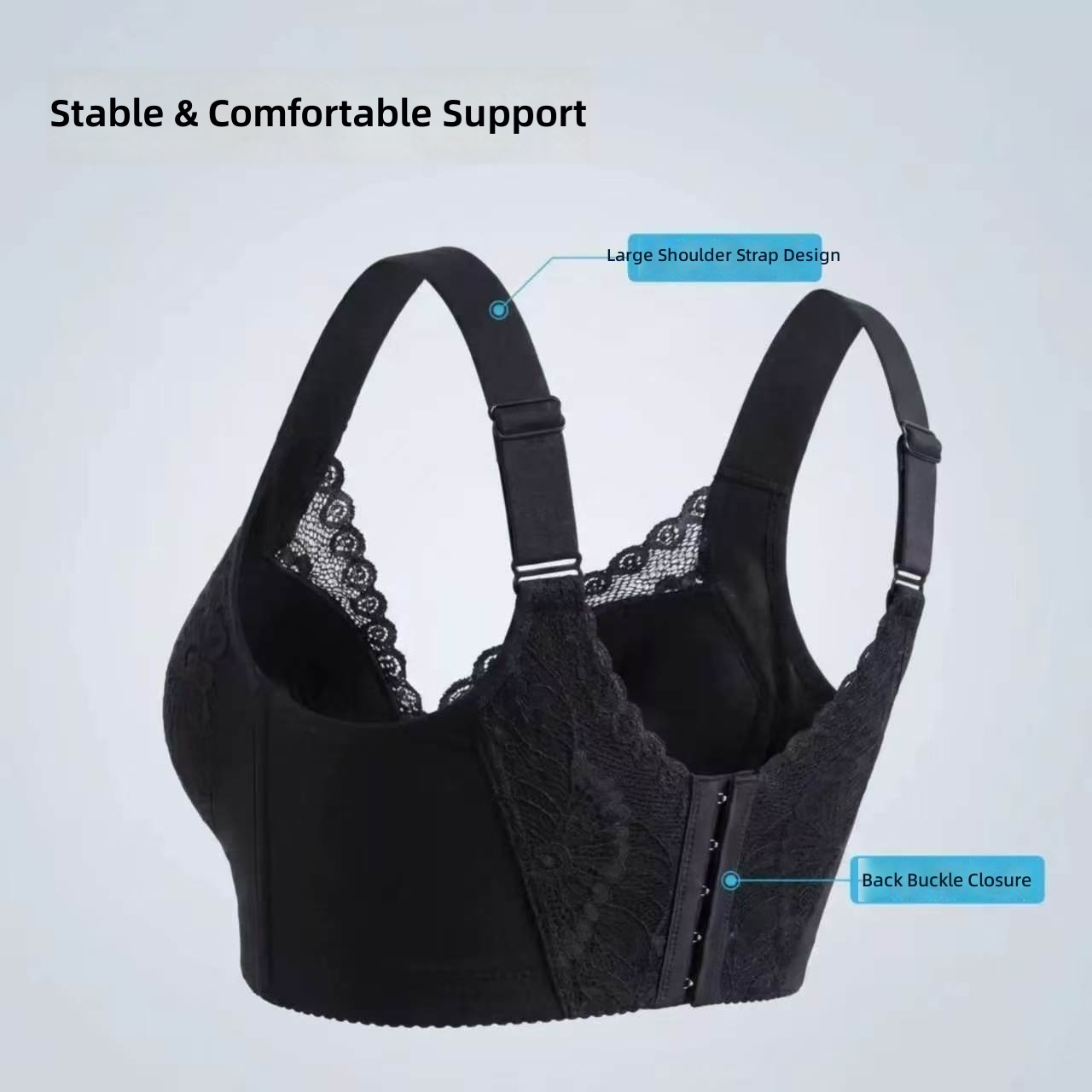 Women's EMS Massage Bra Wireless Underwire-Free, Soothing Chest Comfort, Anti-Sagging Gathering, One-Click Controller