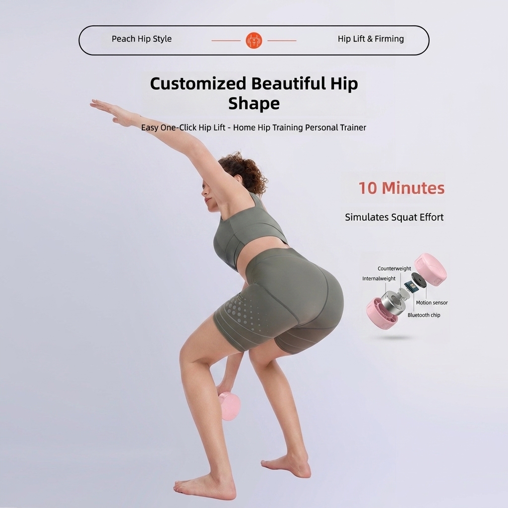 USB Rechargeable Smart EMS Hip Lifting Shorts 30 Intensity Levels Wireless Glute Trainer for Home Fitness